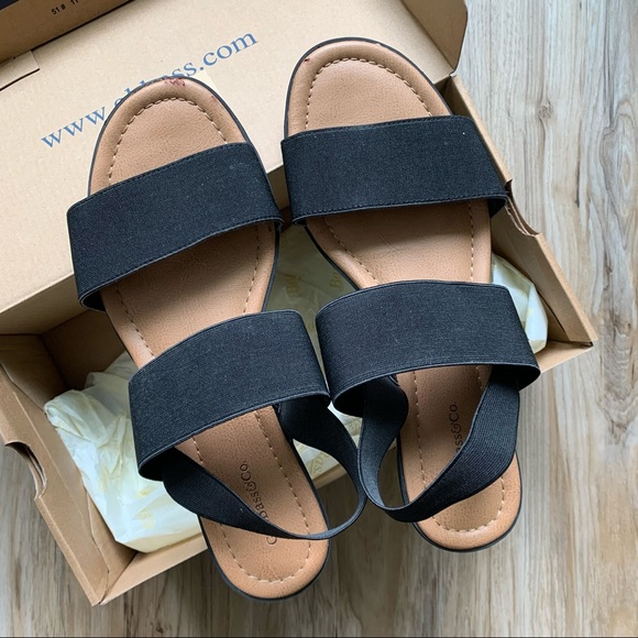 BASS “Violet” Flat Sandals Elastic Straps Comfort Flats Women’s Size 7.5 Shoes - Picture 2 of 12